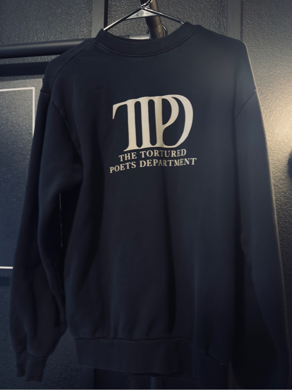 Taylor Swift black The Tortured Poets Department crewneck